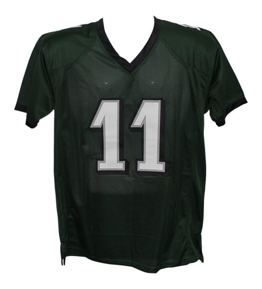 AJ Brown Autographed/Signed Pro Style Green XL Jersey Beckett