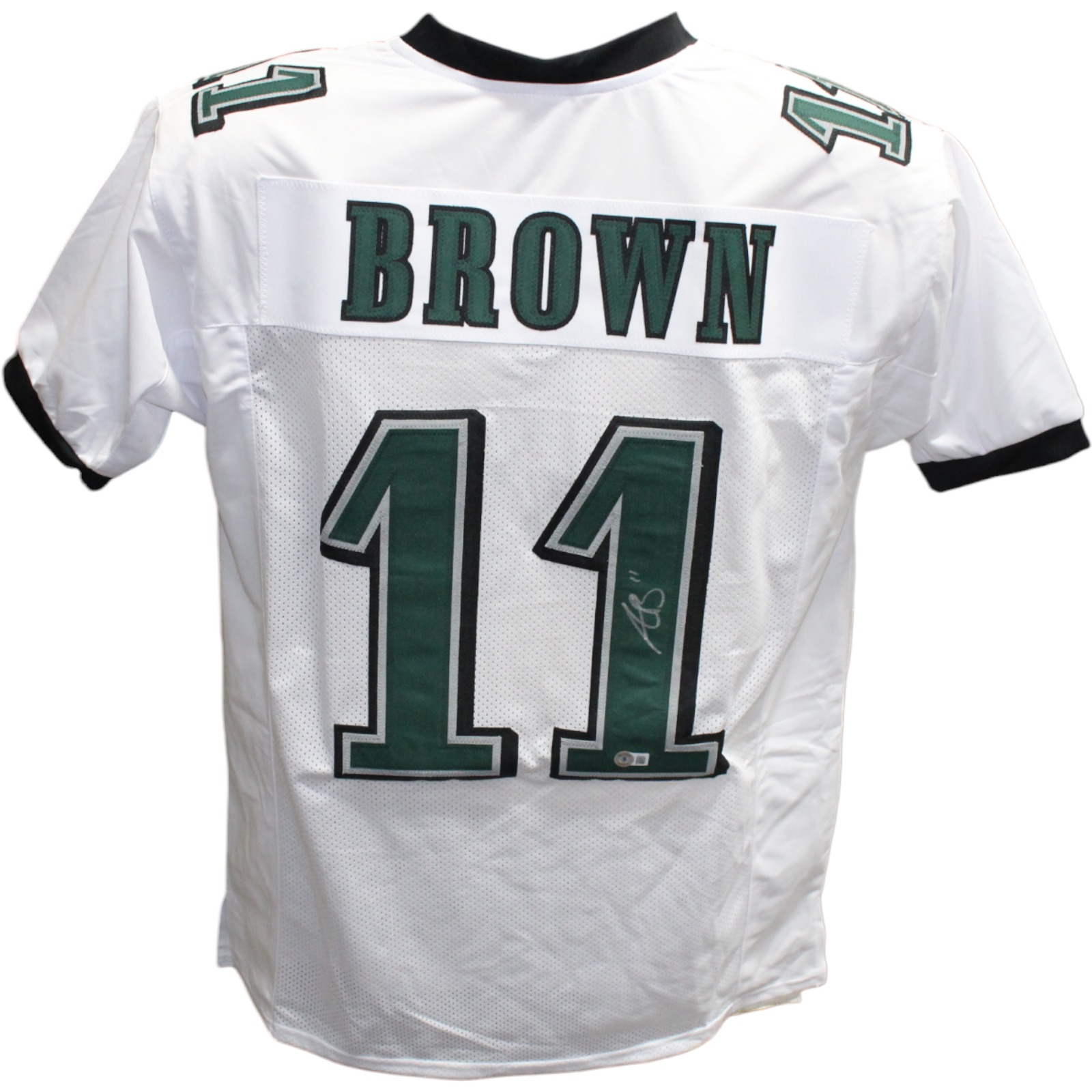 AJ Brown Autographed/Signed Pro Style White Jersey Beckett