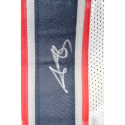 AJ Brown Autographed/Signed Pro Style Sz XL White Jersey Beckett Witnessed 57962