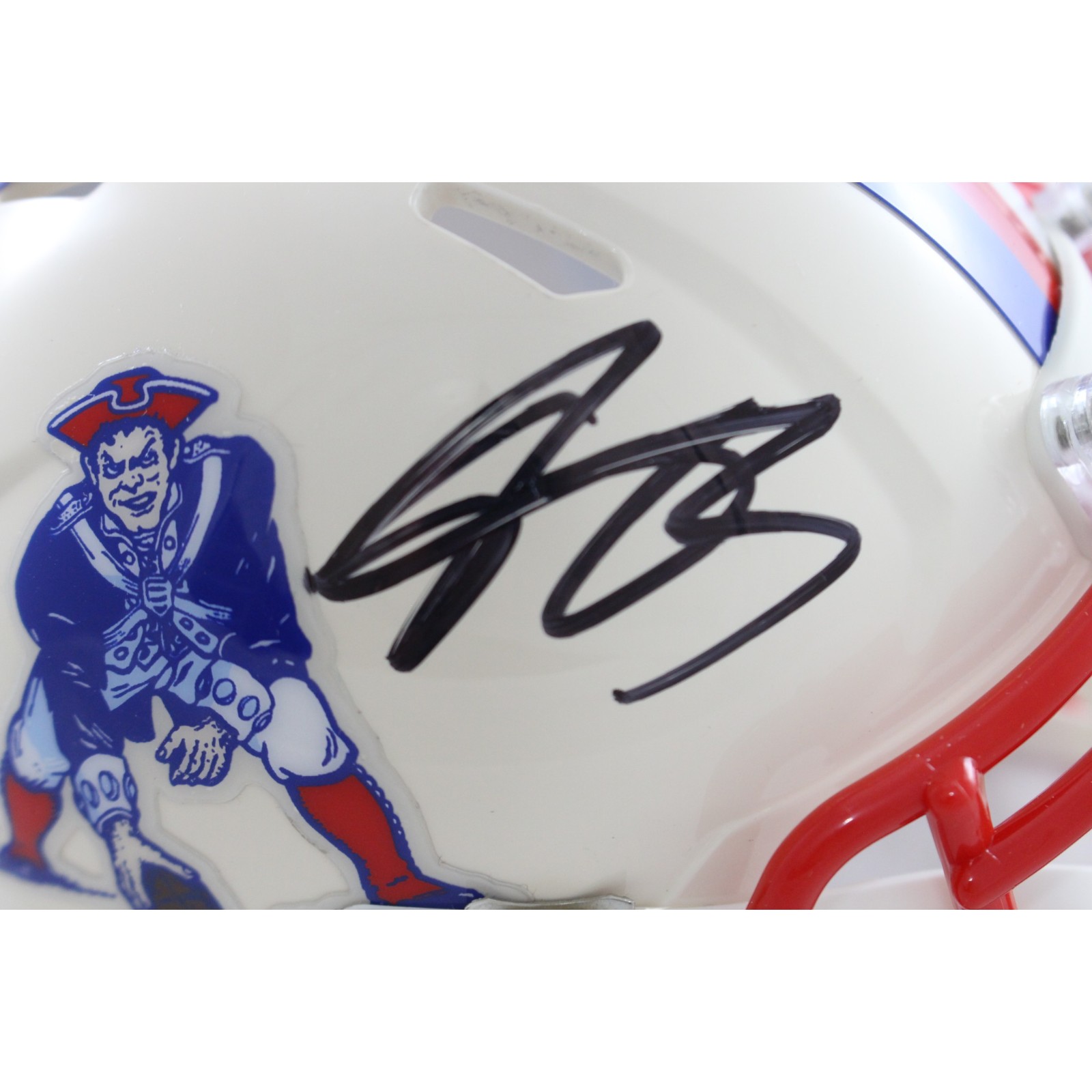 AJ Brown Signed New England Patriots Retro Mini Helmet Beckett Witnessed 57970 2 AJ Brown Signed New England Patriots Retro Mini Helmet Beckett Witnessed 57970