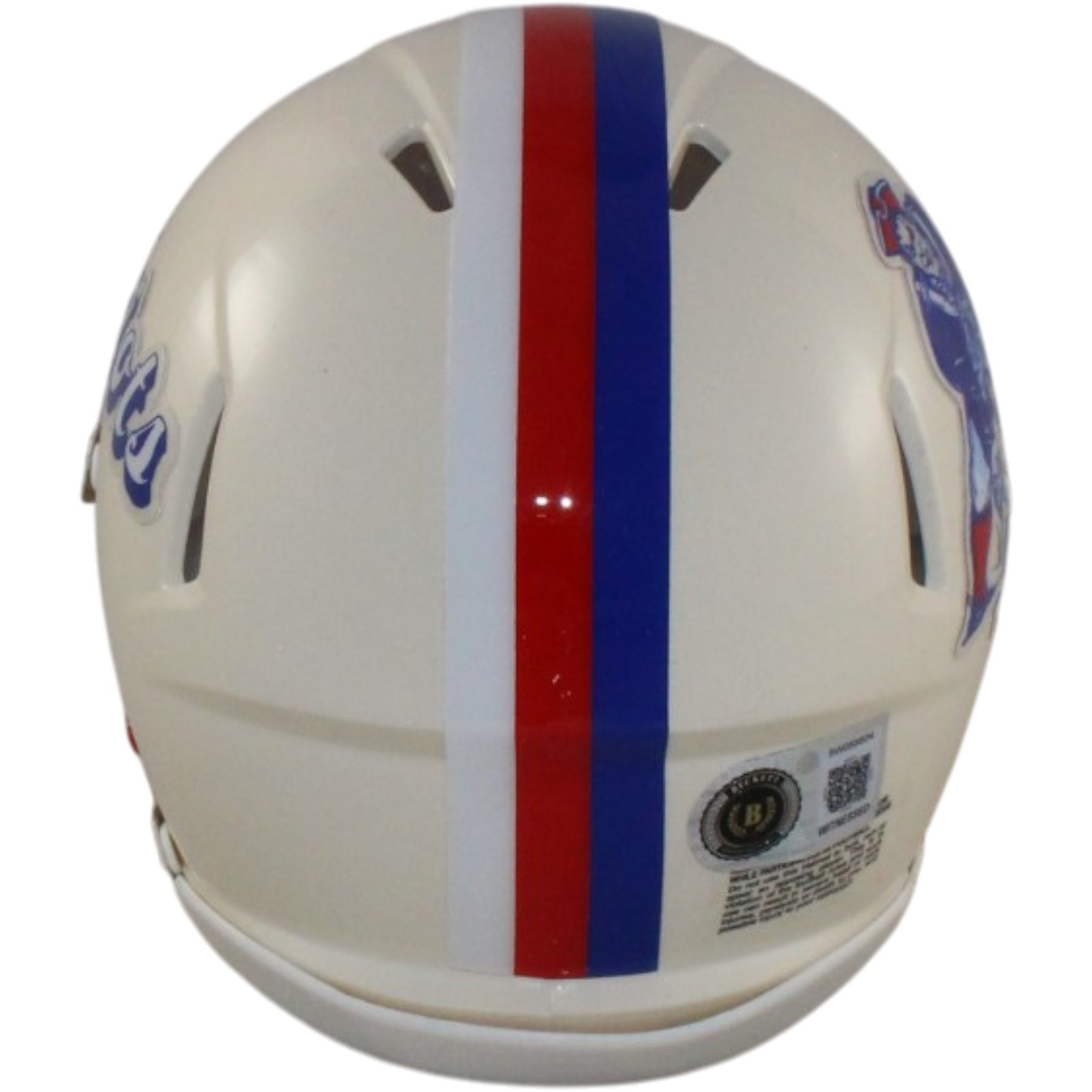 AJ Brown Signed New England Patriots Retro Mini Helmet Beckett Witnessed 57970 3 AJ Brown Signed New England Patriots Retro Mini Helmet Beckett Witnessed 57970