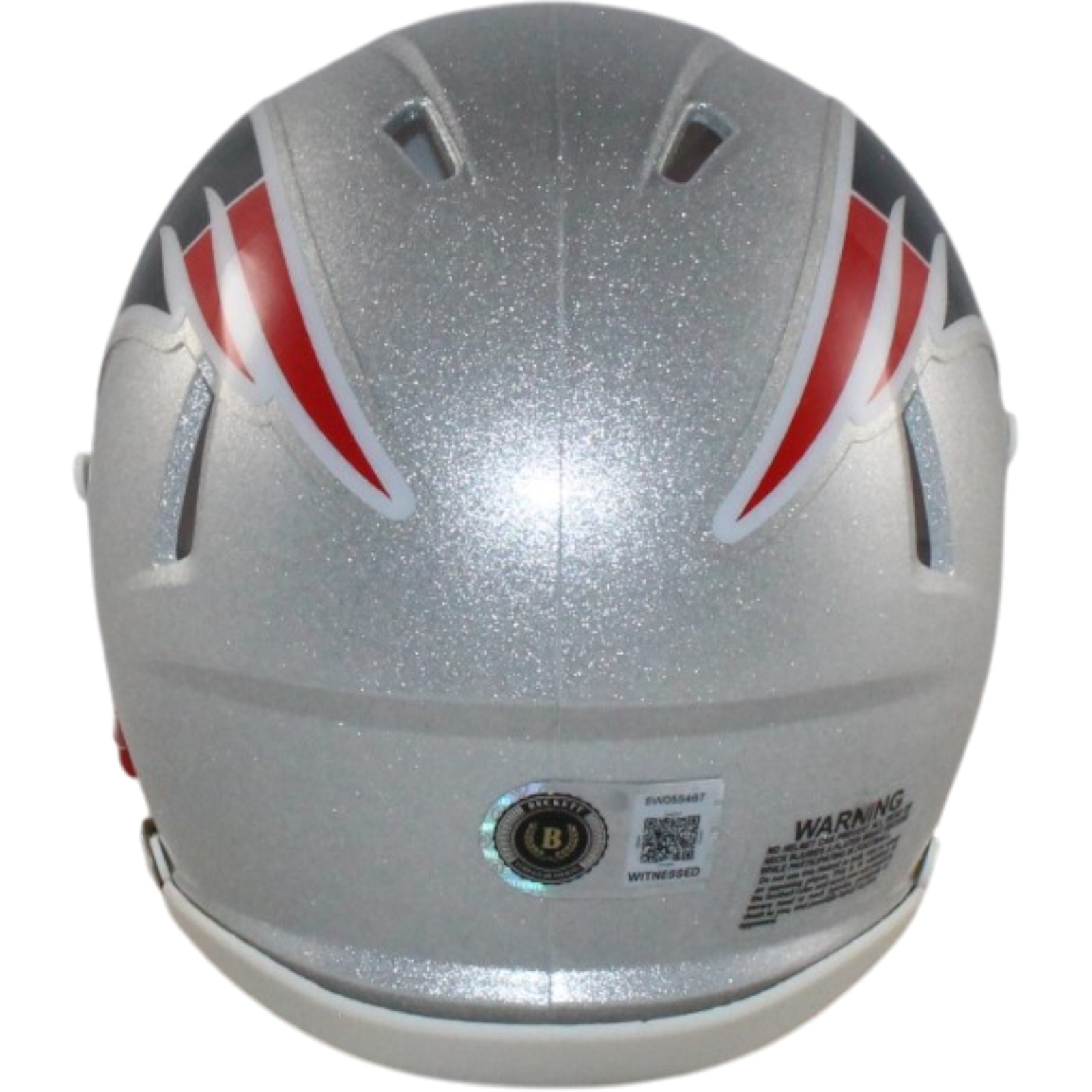 AJ Brown Autographed New England Patriots Mini Helmet Beckett Witnessed 57968 3 AJ Brown Autographed New England Patriots Mini Helmet Beckett Witnessed 57968