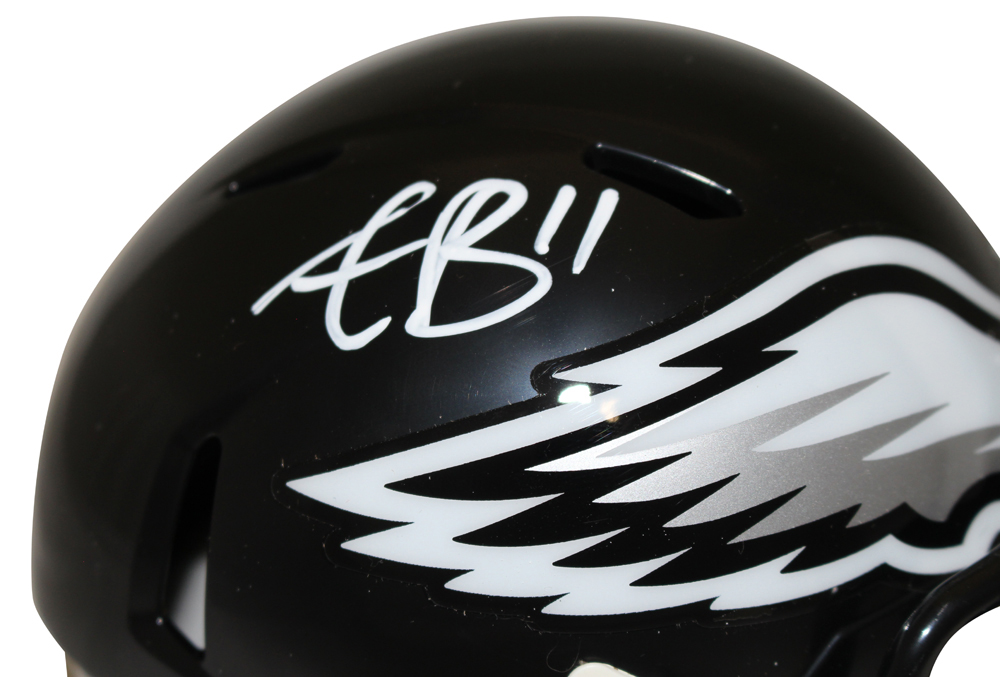 AJ Brown Signed Philadelphia Eagles 2022 Alternate Mini Helmet Beckett