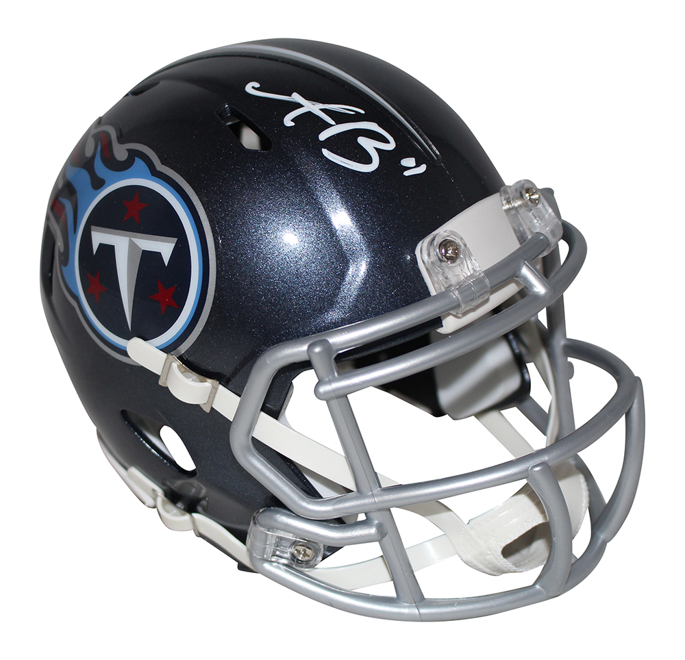 AJ Brown Autographed/Signed Tennessee Titans Speed Mini Helmet BAS 29887