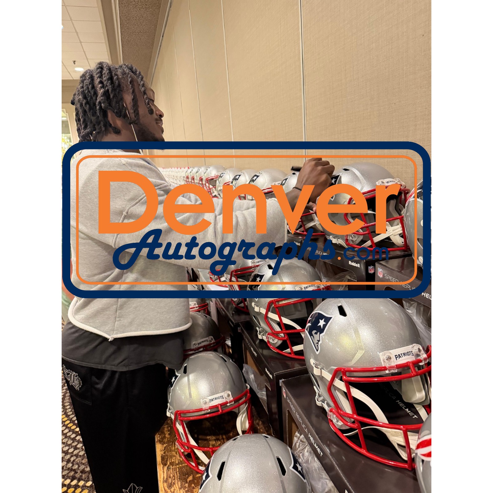 AJ Brown Signed New England Patriots F/S Helmet Beckett Witnessed 57977 7 AJ Brown Signed New England Patriots F/S Helmet Beckett Witnessed 57977