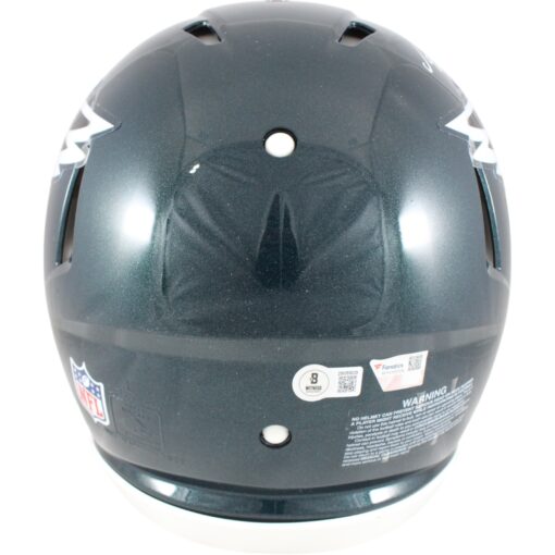 AJ Brown Devonta Smith Signed Philadelphia Eagles Authentic Helmet Beckett 50178