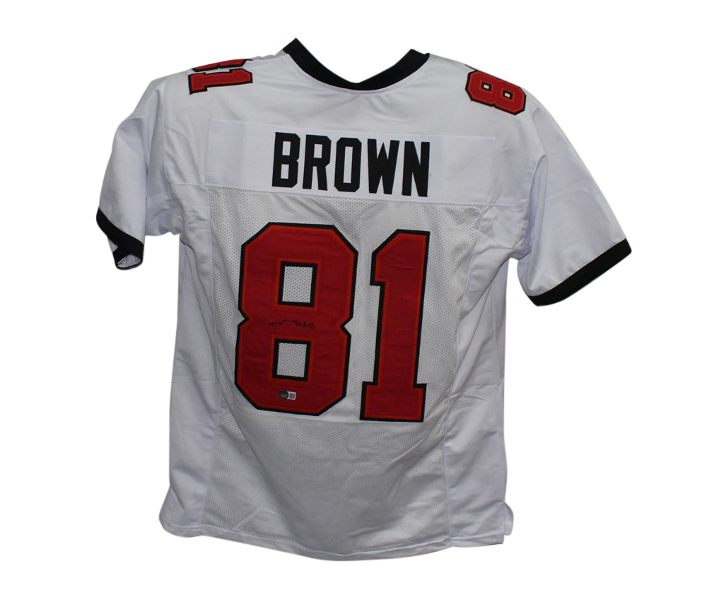 Antonio Brown Autographed/Signed Pro Style White XL Jersey Beckett BAS