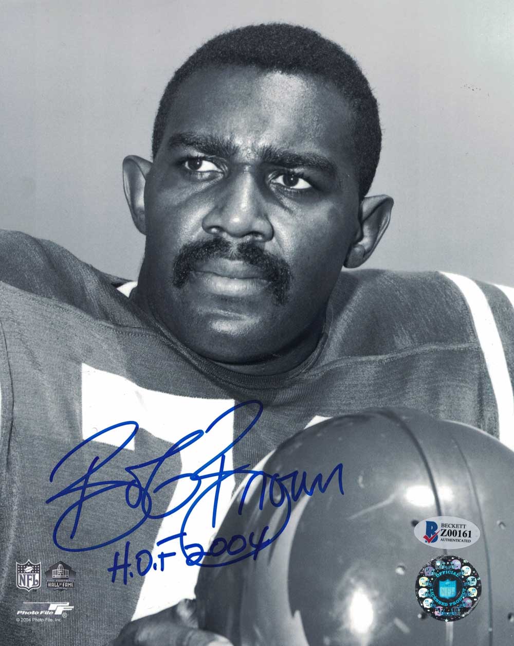 Bob Brown Autographed/Signed Oakland Raiders 8x10 Photo BAS 31105