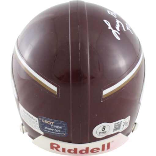 Larry Brown Signed Washington Redskins TB 65-69 VSR4 Mini Helmet Beckett 49223