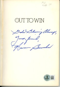 Harmon Brownlow Autographed Out To Win Book by Irene Parker Beckett 55777