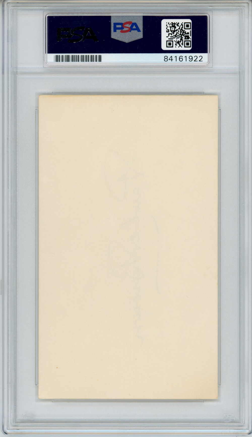 Paul Brown Autographed/Signed Cleveland Browns Index Card PSA Slab
