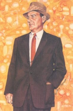 Paul Brown Cleveland Browns Goal Line Art Card Series 2 No. 34 LE /5000 58044