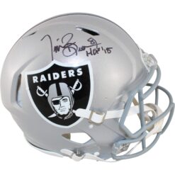Tim Brown Autographed Las Vegas Raiders Authentic Helmet HOF Fanatics 51886