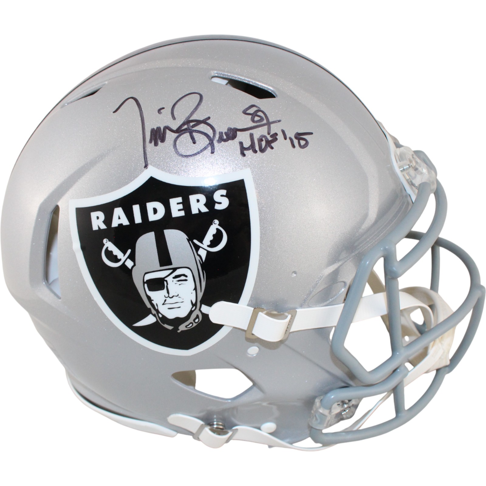 Tim Brown Autographed Las Vegas Raiders Authentic Helmet HOF Fanatics 51886 1 Tim Brown Autographed Las Vegas Raiders Authentic Helmet HOF Fanatics 51886