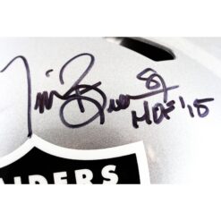 Tim Brown Autographed Las Vegas Raiders Authentic Helmet HOF Fanatics 51886