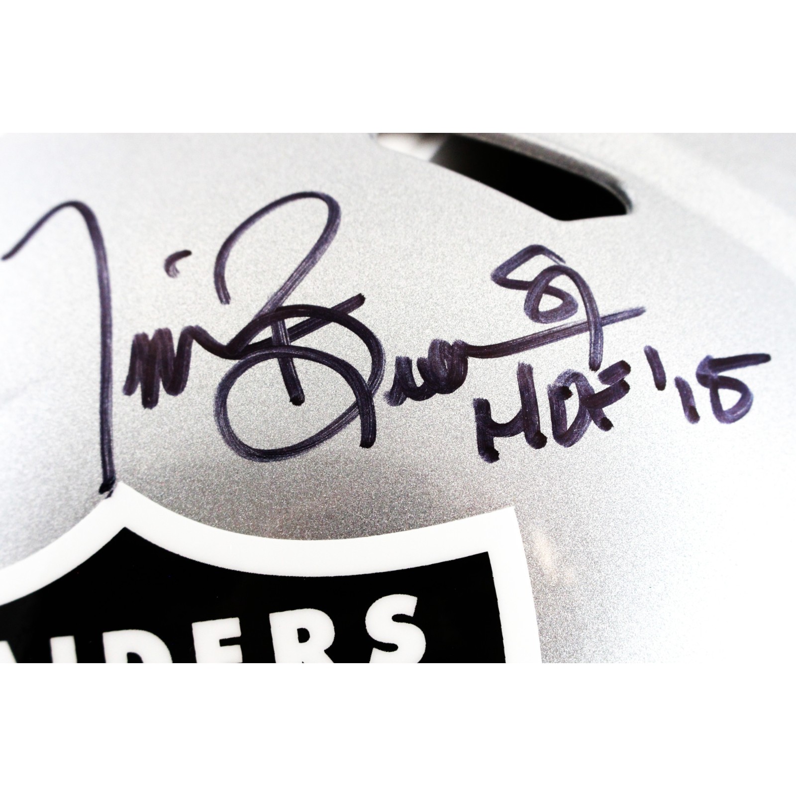 Tim Brown Autographed Las Vegas Raiders Authentic Helmet HOF Fanatics 51886 2 Tim Brown Autographed Las Vegas Raiders Authentic Helmet HOF Fanatics 51886