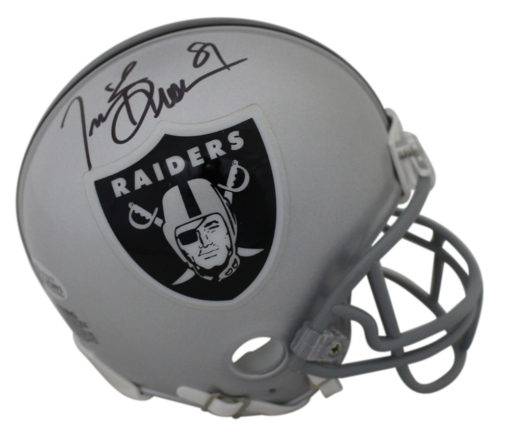 Tim Brown Autographed/Signed Oakland Raiders Mini Helmet BAS 24538