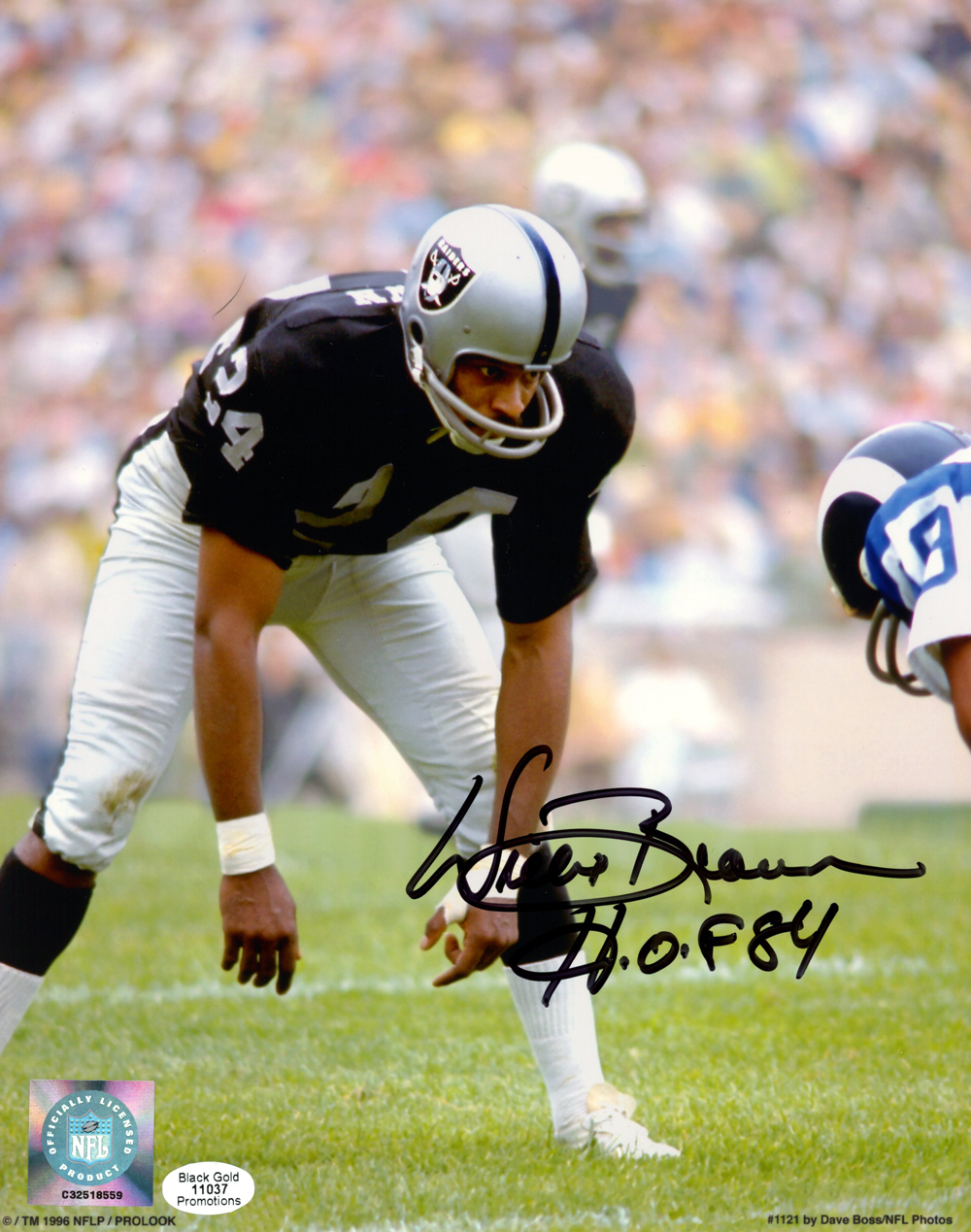 Willie Brown Autographed/Signed Oakland Raiders 8x10 Photo