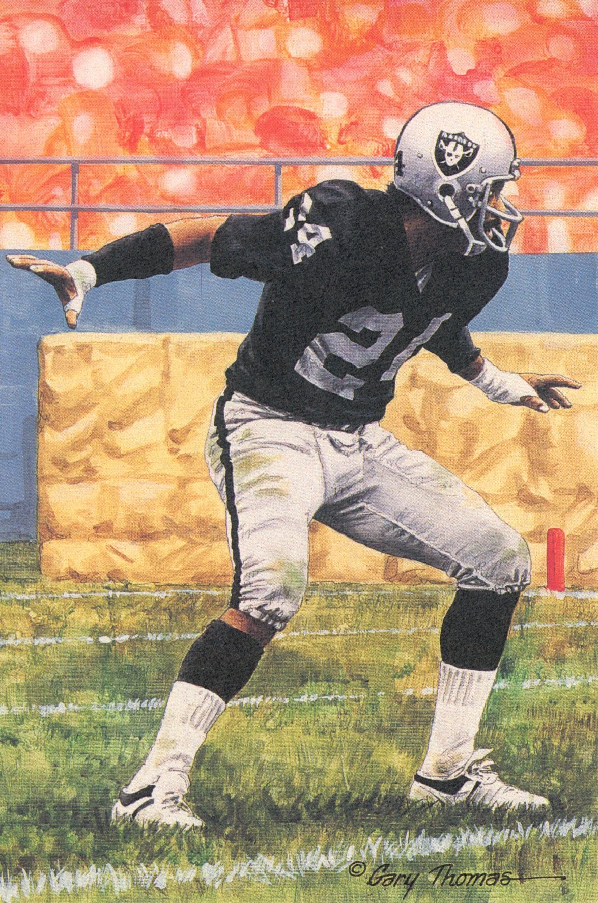 Willie Brown Oakland Raiders Goal Line Art Card Series 4 No. 96 LE /5000 58045