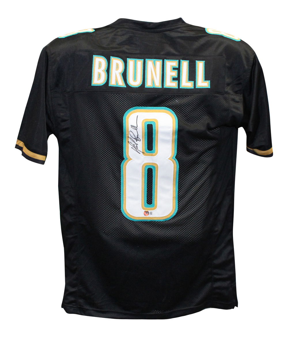 Mark Brunell Autographed/Signed Pro Style Black Jersey Beckett