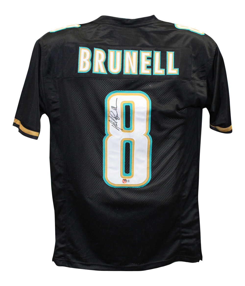 Mark Brunell Autographed/Signed Pro Style Black Jersey Beckett 