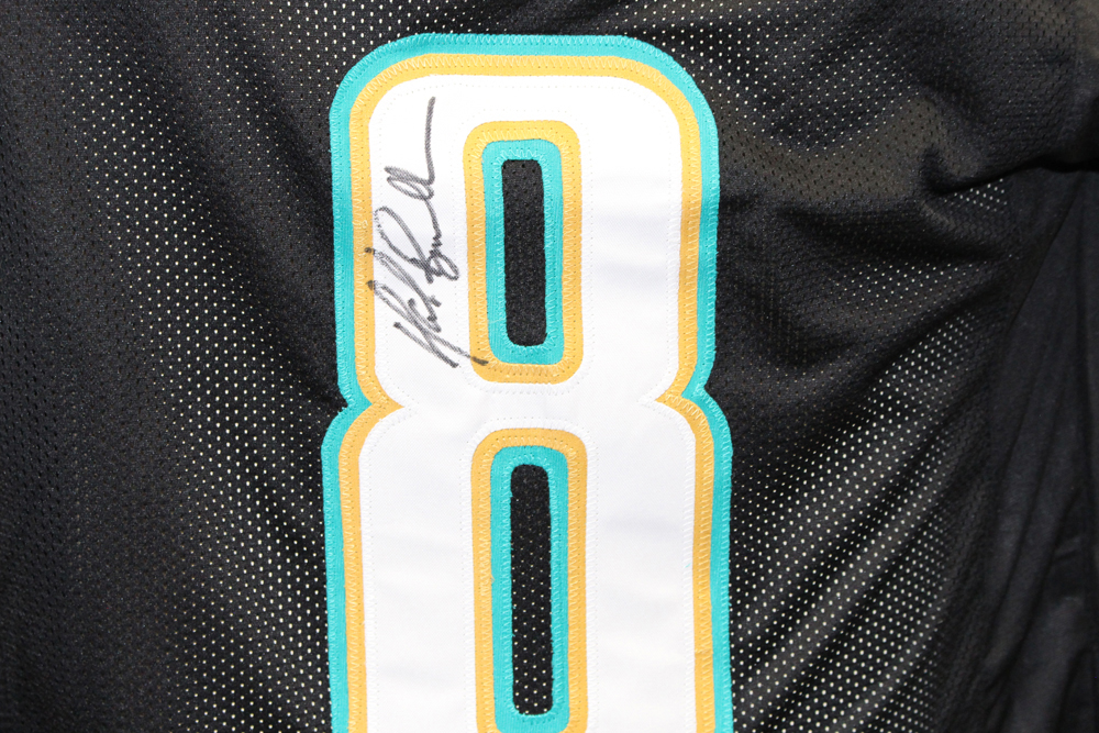 Mark Brunell Autographed/Signed Pro Style Black Jersey Beckett