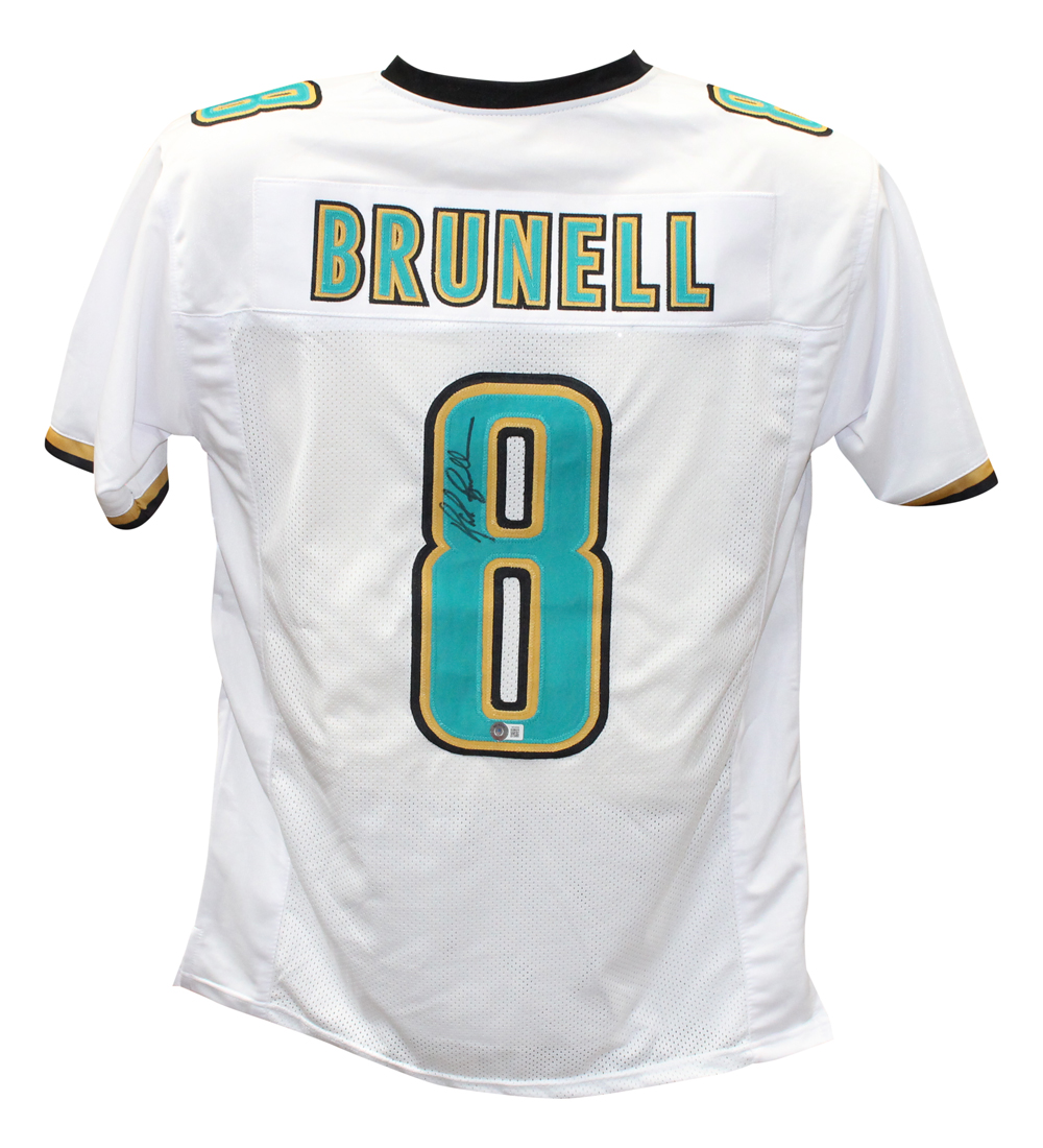 Mark Brunell Signed Jacksonville Jaguars Pro Style White XL Jersey BAS