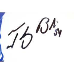 Tedy Bruschi Signed New England Patriots Pro TB Helmet Beckett Witness 51681