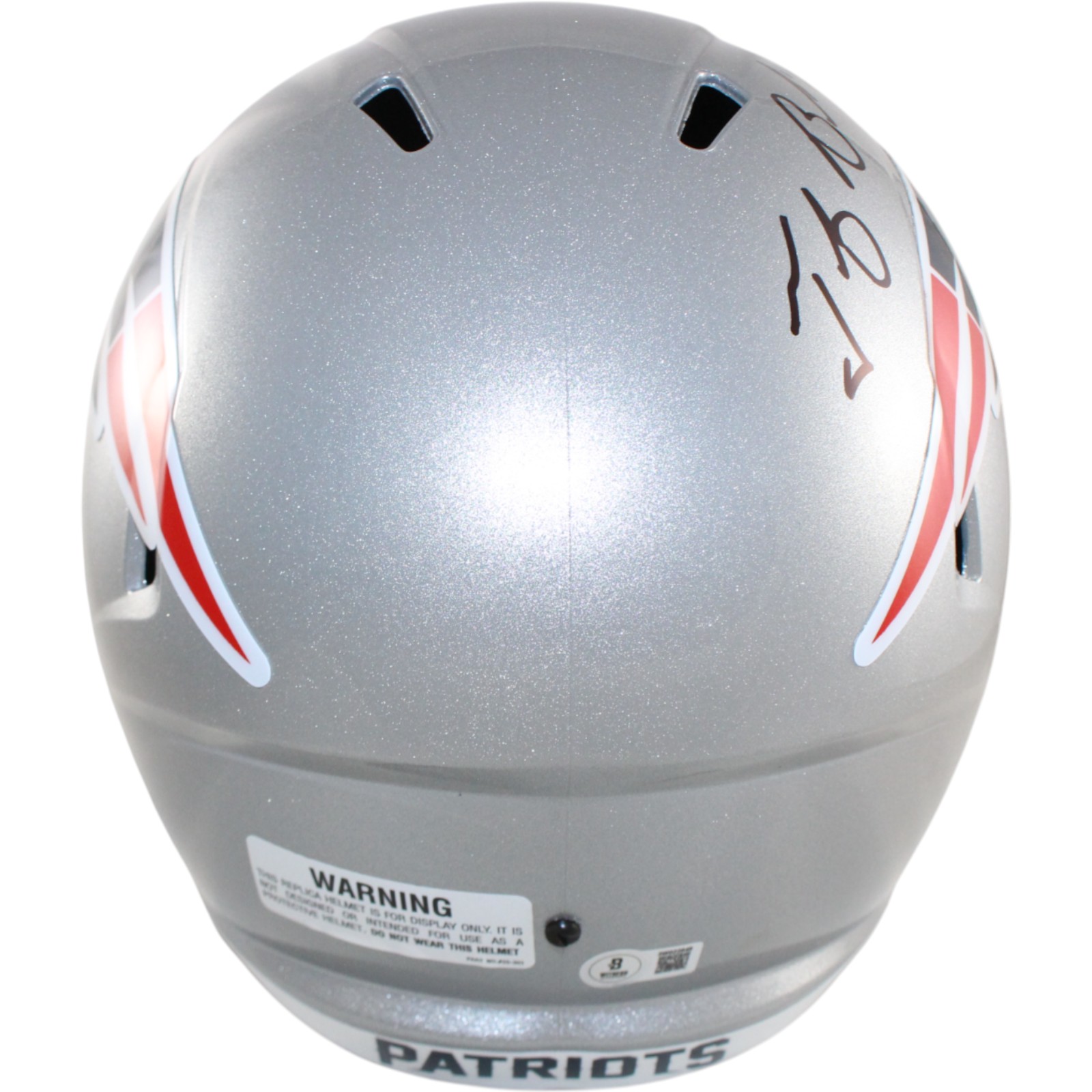 Tedy Bruschi Autographed New England Patriots F/S Helmet Beckett Witness 51691 3 Tedy Bruschi Autographed New England Patriots F/S Helmet Beckett Witness 51691