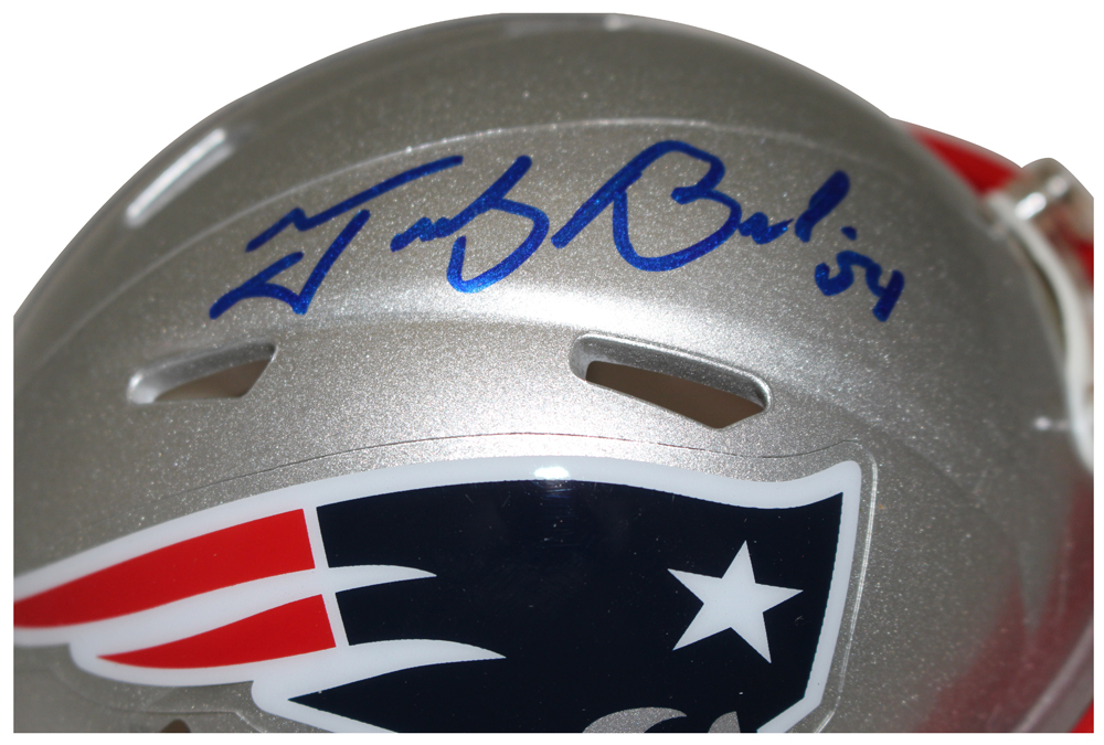 Tedy Bruschi Autographed New England Patriots Speed Mini Helmet Beckett