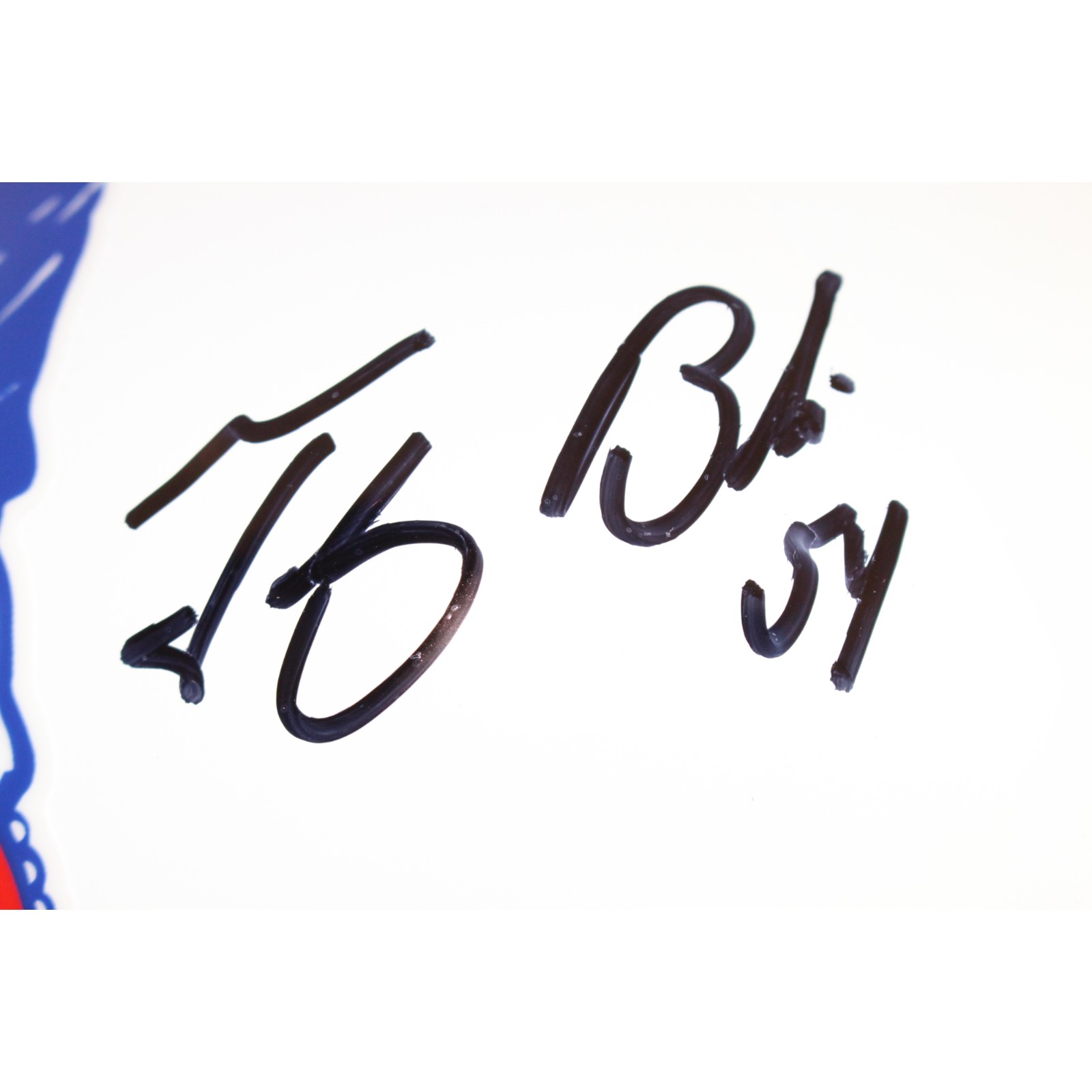 Tedy Bruschi Signed New England Patriots F/S TB Helmet Beckett Witness 51686 2 Tedy Bruschi Signed New England Patriots F/S TB Helmet Beckett Witness 51686