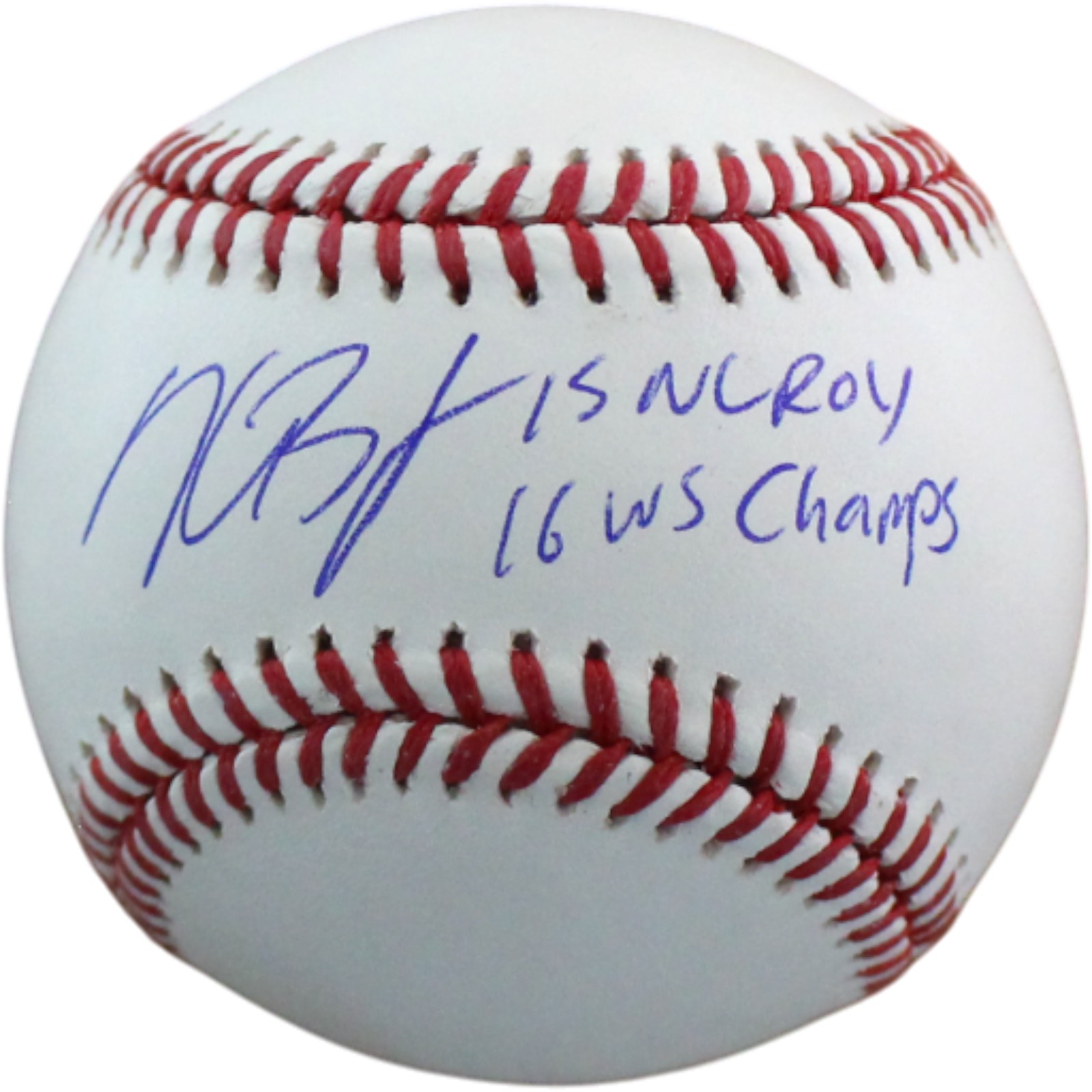Kris Bryant Autographed Chicago Cubs OML Baseball ROY WS Champs Fanatics 54519