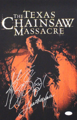 Andrew Bryniarski Signed Texas Chainsaw Massacre 11x17 Leatherface JSA 11118