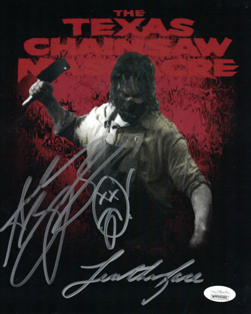 Andrew Bryniarski Signed Texas Chainsaw Massacre 8x10 Leatherface JSA 11164