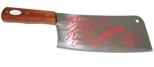 Andrew Bryniarski Autographed/Signed 8" Steel Cleaver Leatherface JSA 11084