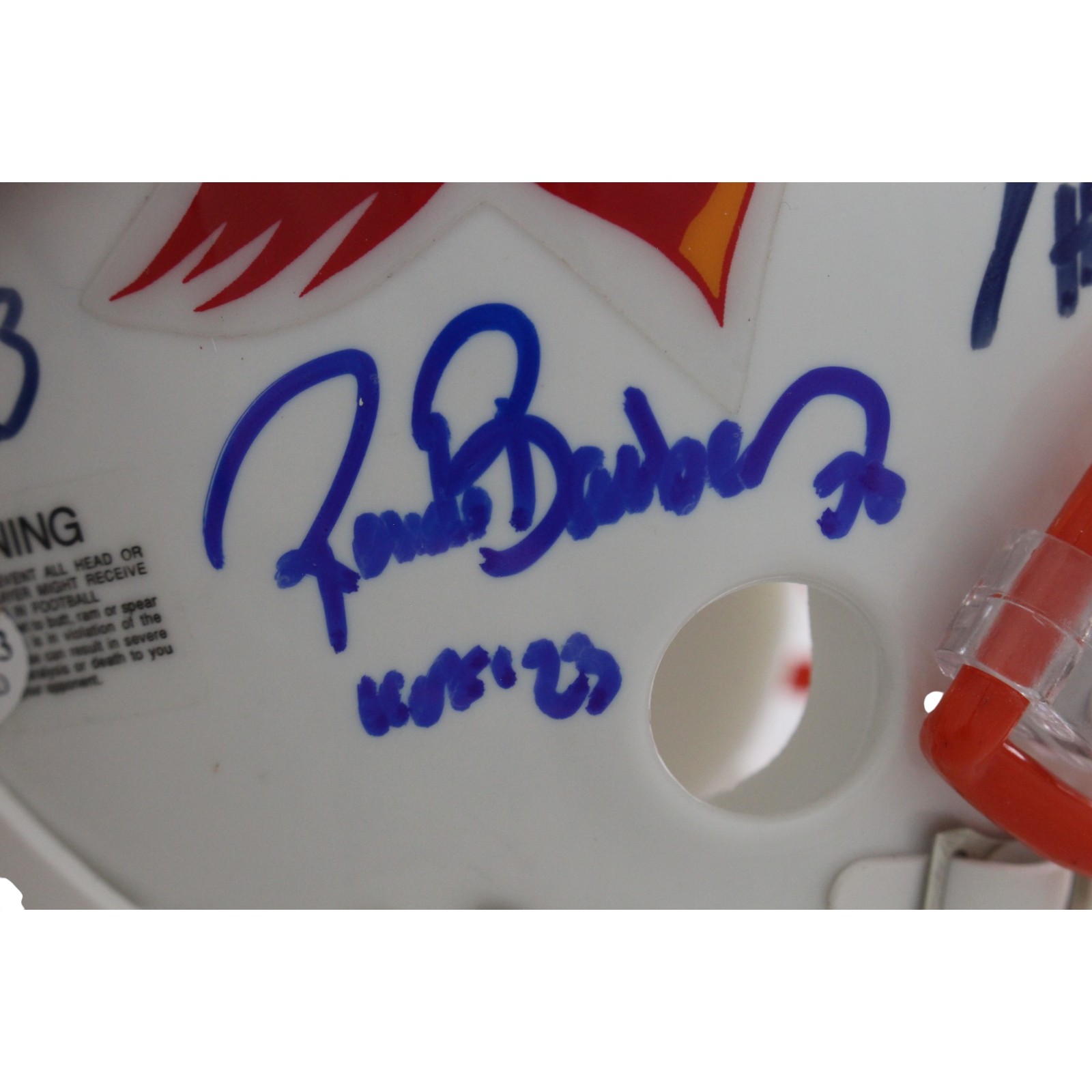 Lee Roy Selmon +4 Tampa Bay Buccaneers Signed 75-96 Mini Helmet Beckett 57261 2 Lee Roy Selmon +4 Tampa Bay Buccaneers Signed 75-96 Mini Helmet Beckett 57261