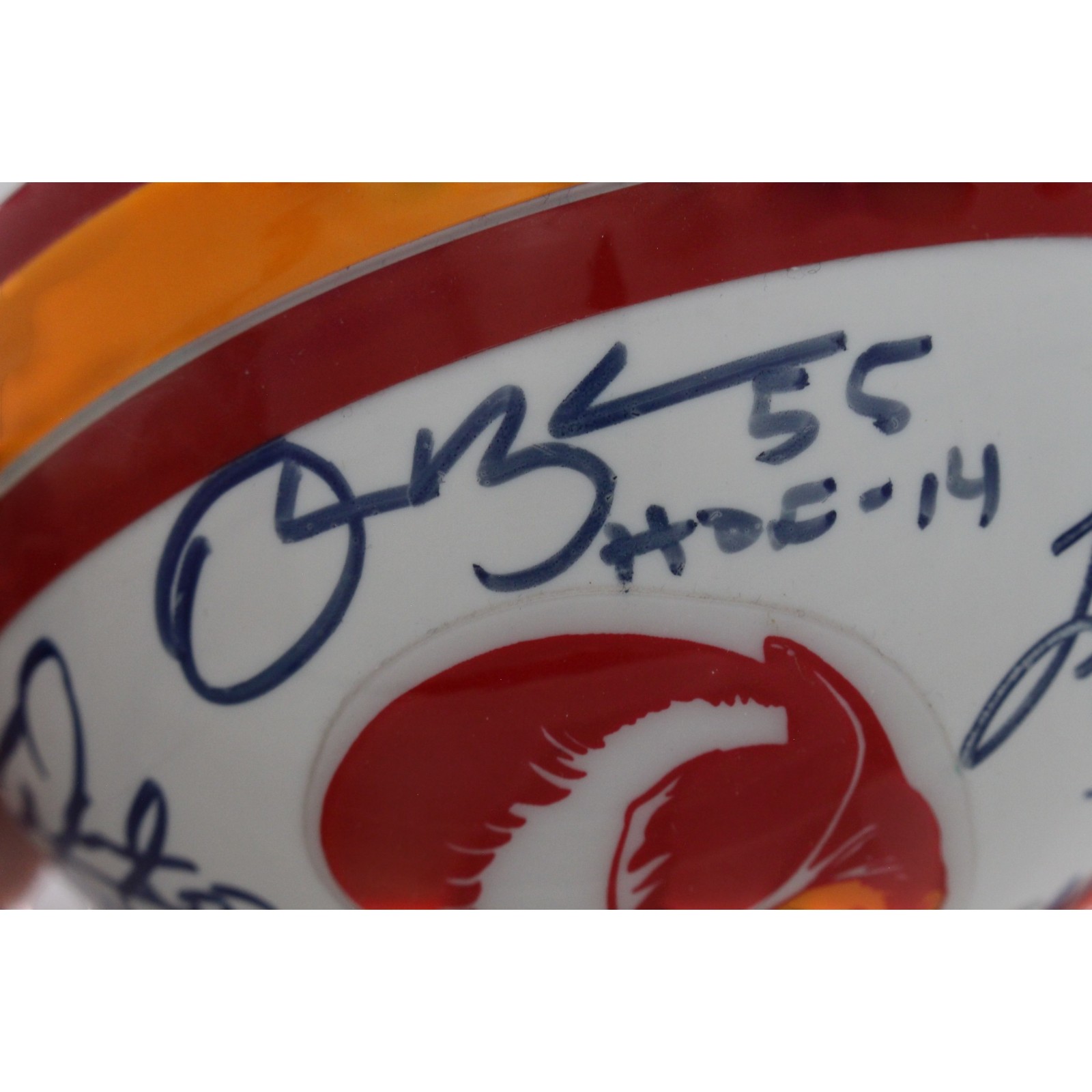 Lee Roy Selmon +4 Tampa Bay Buccaneers Signed 75-96 Mini Helmet Beckett 57261 4 Lee Roy Selmon +4 Tampa Bay Buccaneers Signed 75-96 Mini Helmet Beckett 57261