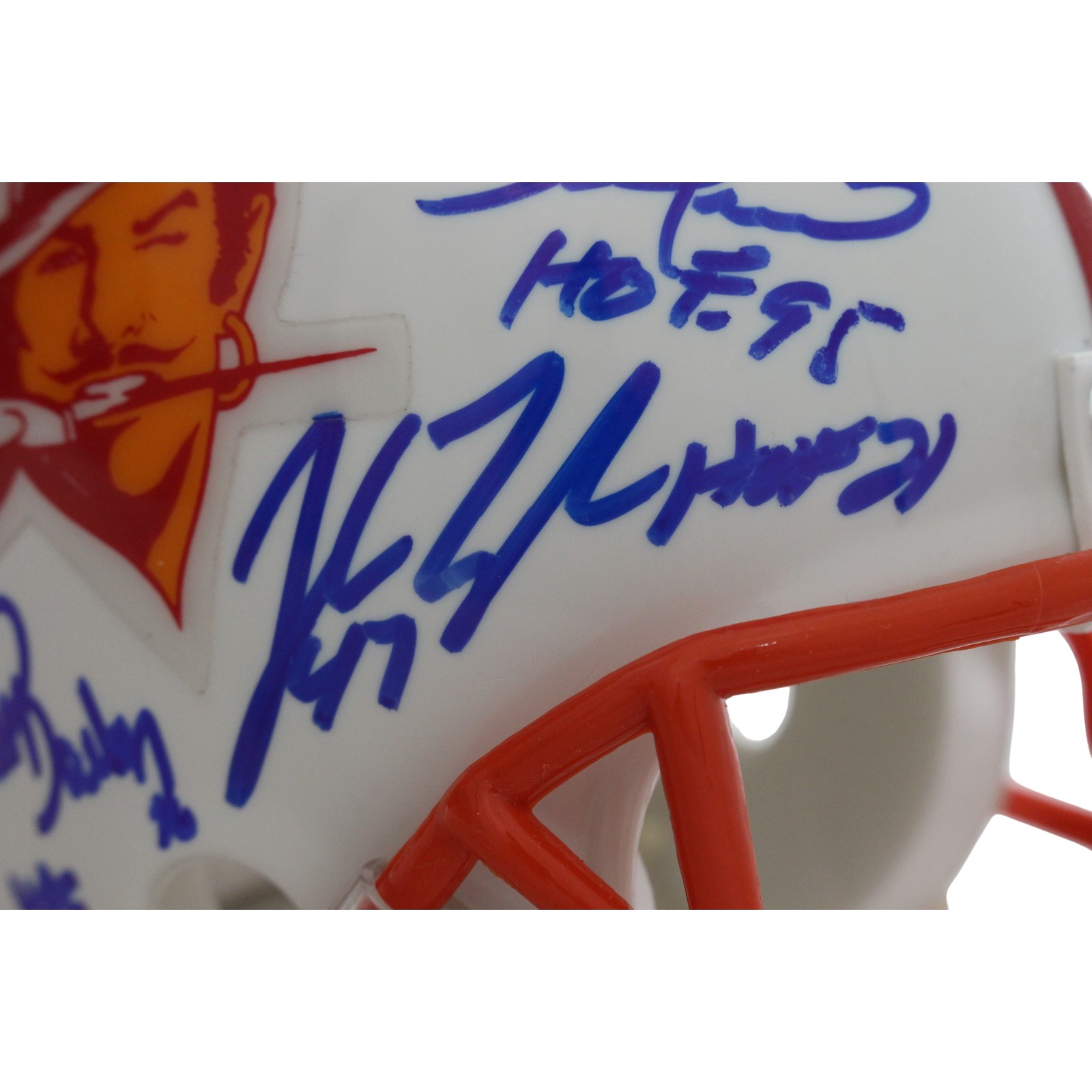 Lee Roy Selmon +4 Tampa Bay Buccaneers Signed 75-96 Mini Helmet Beckett 57280 3 Lee Roy Selmon +4 Tampa Bay Buccaneers Signed 75-96 Mini Helmet Beckett 57280