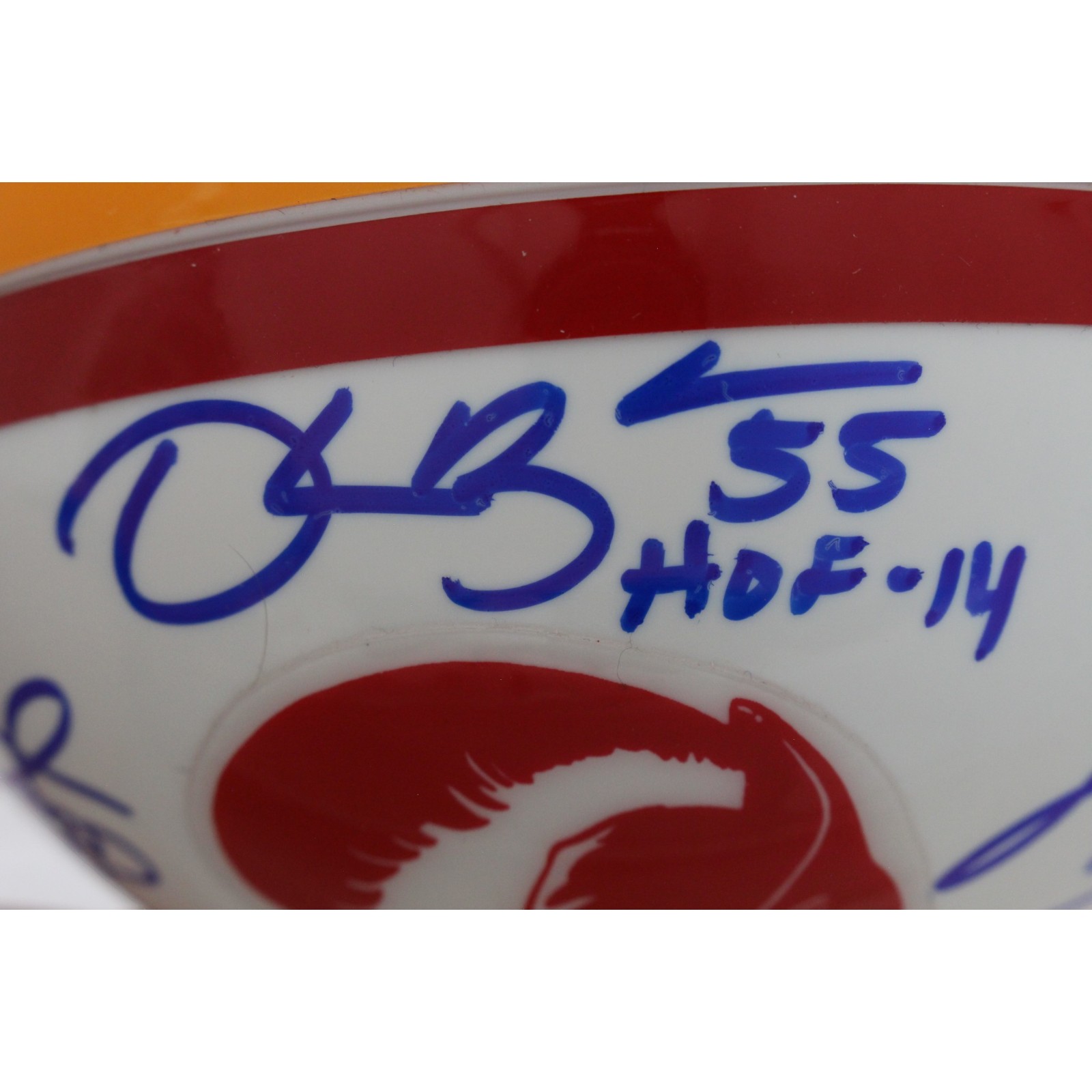 Lee Roy Selmon +4 Tampa Bay Buccaneers Signed 75-96 Mini Helmet Beckett 57280 5 Lee Roy Selmon +4 Tampa Bay Buccaneers Signed 75-96 Mini Helmet Beckett 57280