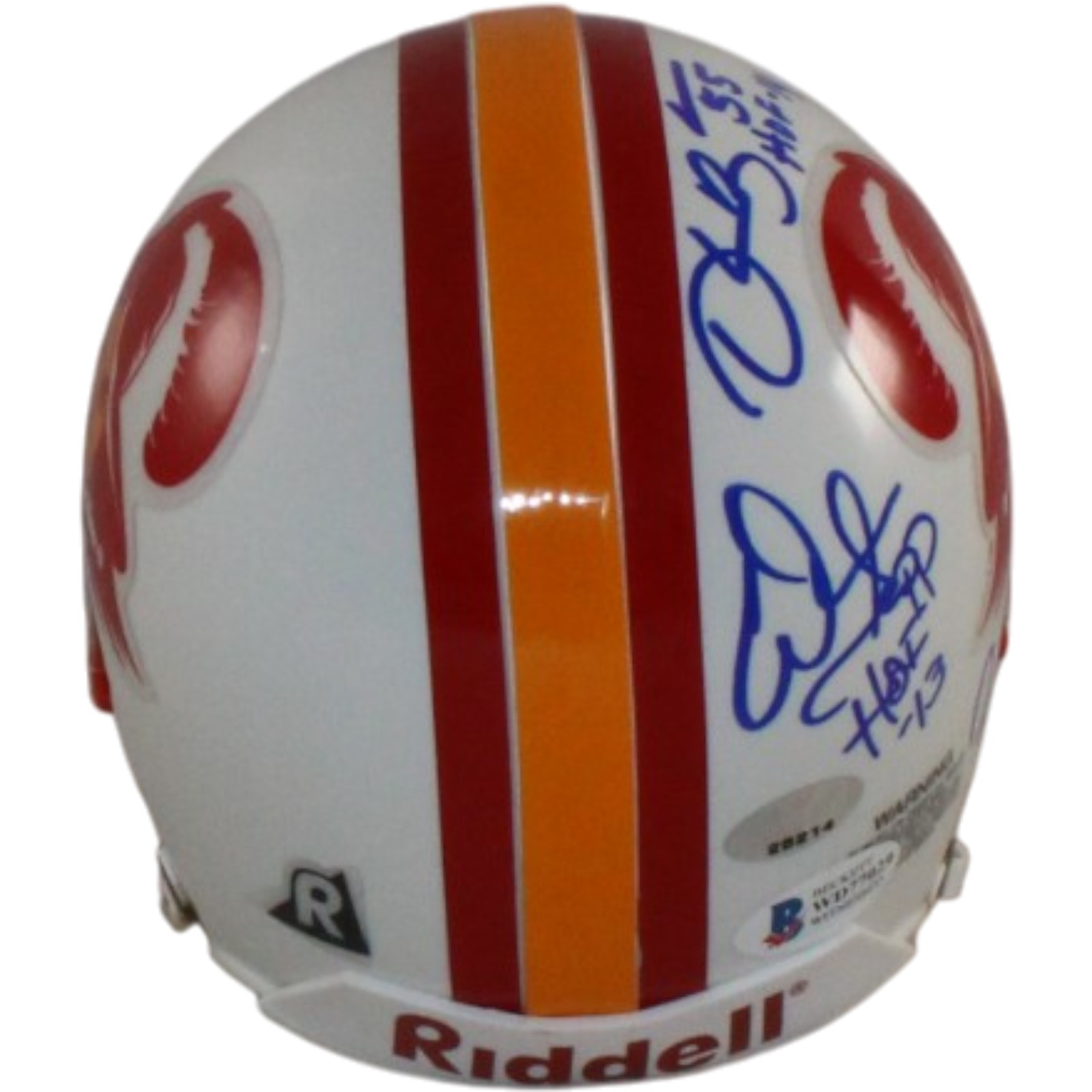 Lee Roy Selmon +4 Tampa Bay Buccaneers Signed 75-96 Mini Helmet Beckett 57280 7 Lee Roy Selmon +4 Tampa Bay Buccaneers Signed 75-96 Mini Helmet Beckett 57280