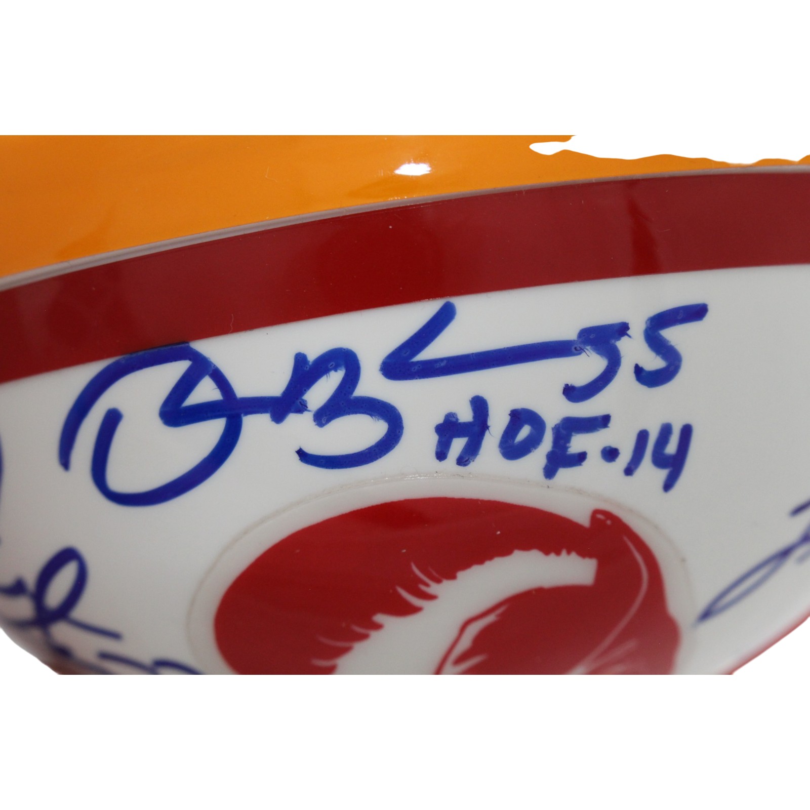 Lee Roy Selmon +4 Tampa Bay Buccaneers Signed 75-96 Mini Helmet Beckett 57282 4 Lee Roy Selmon +4 Tampa Bay Buccaneers Signed 75-96 Mini Helmet Beckett 57282