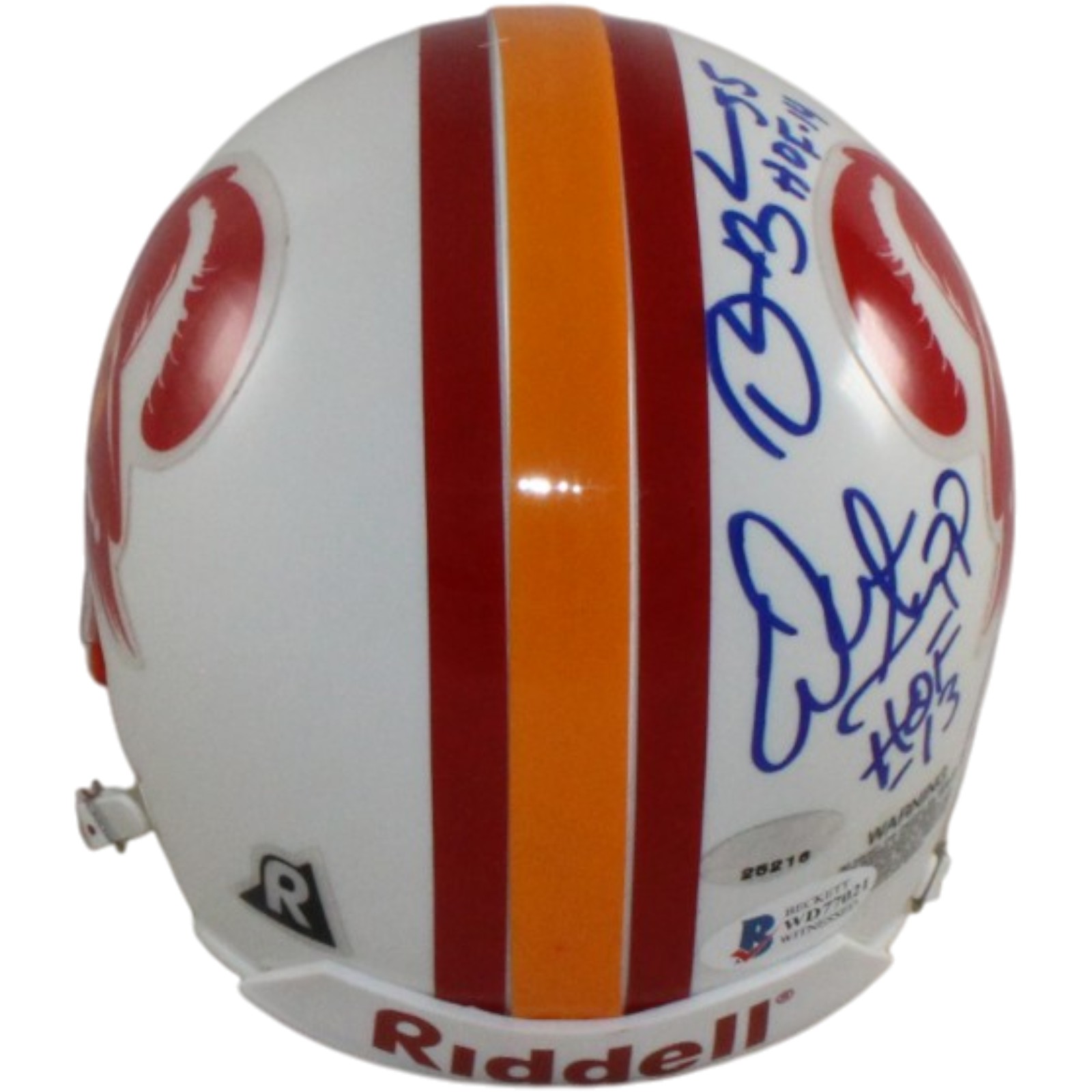 Lee Roy Selmon +4 Tampa Bay Buccaneers Signed 75-96 Mini Helmet Beckett 57282 7 Lee Roy Selmon +4 Tampa Bay Buccaneers Signed 75-96 Mini Helmet Beckett 57282