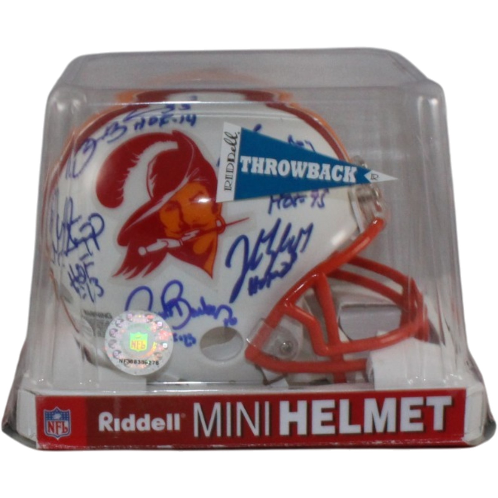 Lee Roy Selmon +4 Tampa Bay Buccaneers Signed 75-96 Mini Helmet Beckett 57282 9 Lee Roy Selmon +4 Tampa Bay Buccaneers Signed 75-96 Mini Helmet Beckett 57282