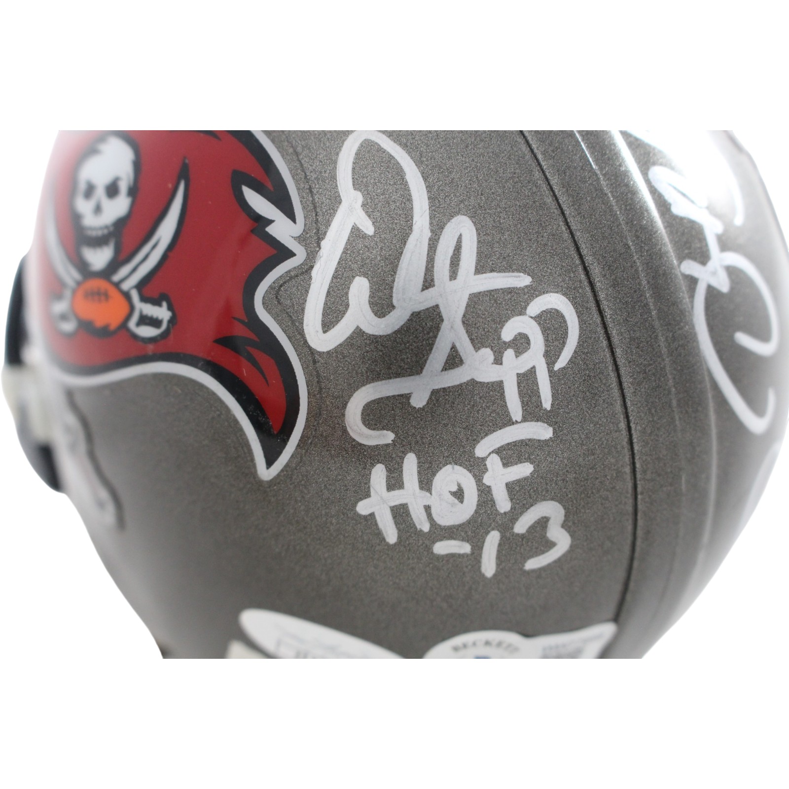 Lee Roy Selmon +4 Tampa Bay Buccaneers Signed 97-13 Mini Helmet Beckett 57259 6 Lee Roy Selmon +4 Tampa Bay Buccaneers Signed 97-13 Mini Helmet Beckett 57259