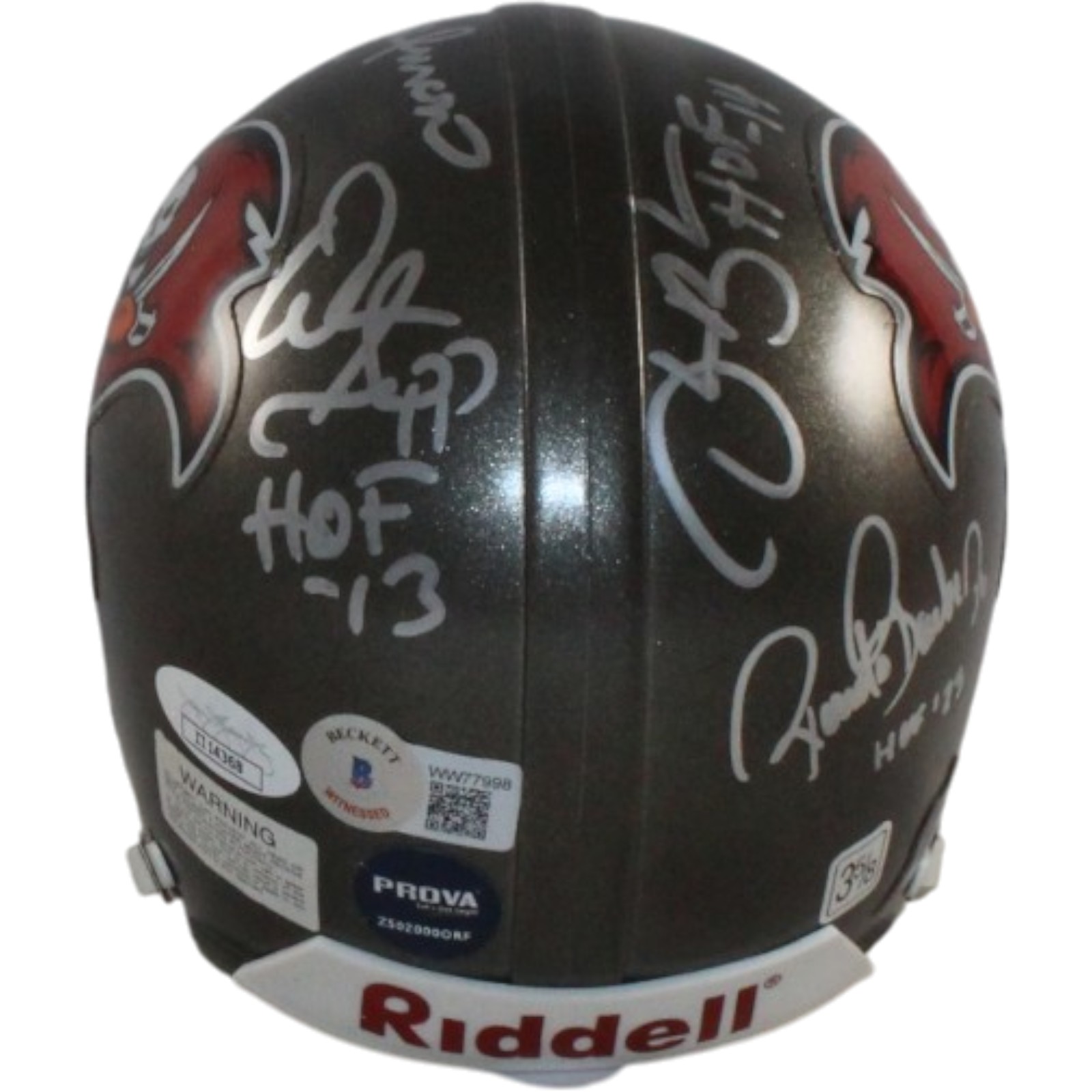 Lee Roy Selmon +4 Tampa Bay Buccaneers Signed 97-13 Mini Helmet Beckett 57259 7 Lee Roy Selmon +4 Tampa Bay Buccaneers Signed 97-13 Mini Helmet Beckett 57259
