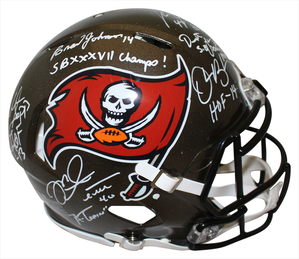 Tampa Bay Buccaneers Super Bowl XXXVII Authentic VSR4 Helmet BAS