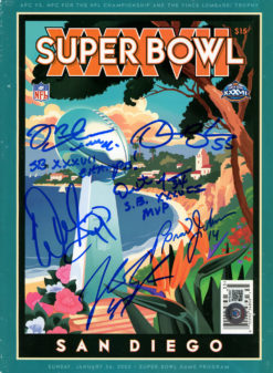Tampa Bay Buccaneers Super Bowl XXXVII Signed Official Program BAS