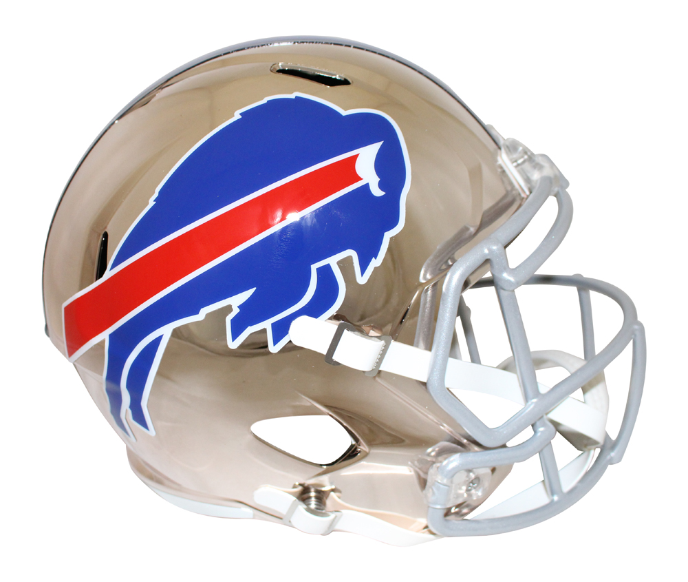 Buffalo Bills Full Size Chrome Speed Replica Helmet New In Box 26735