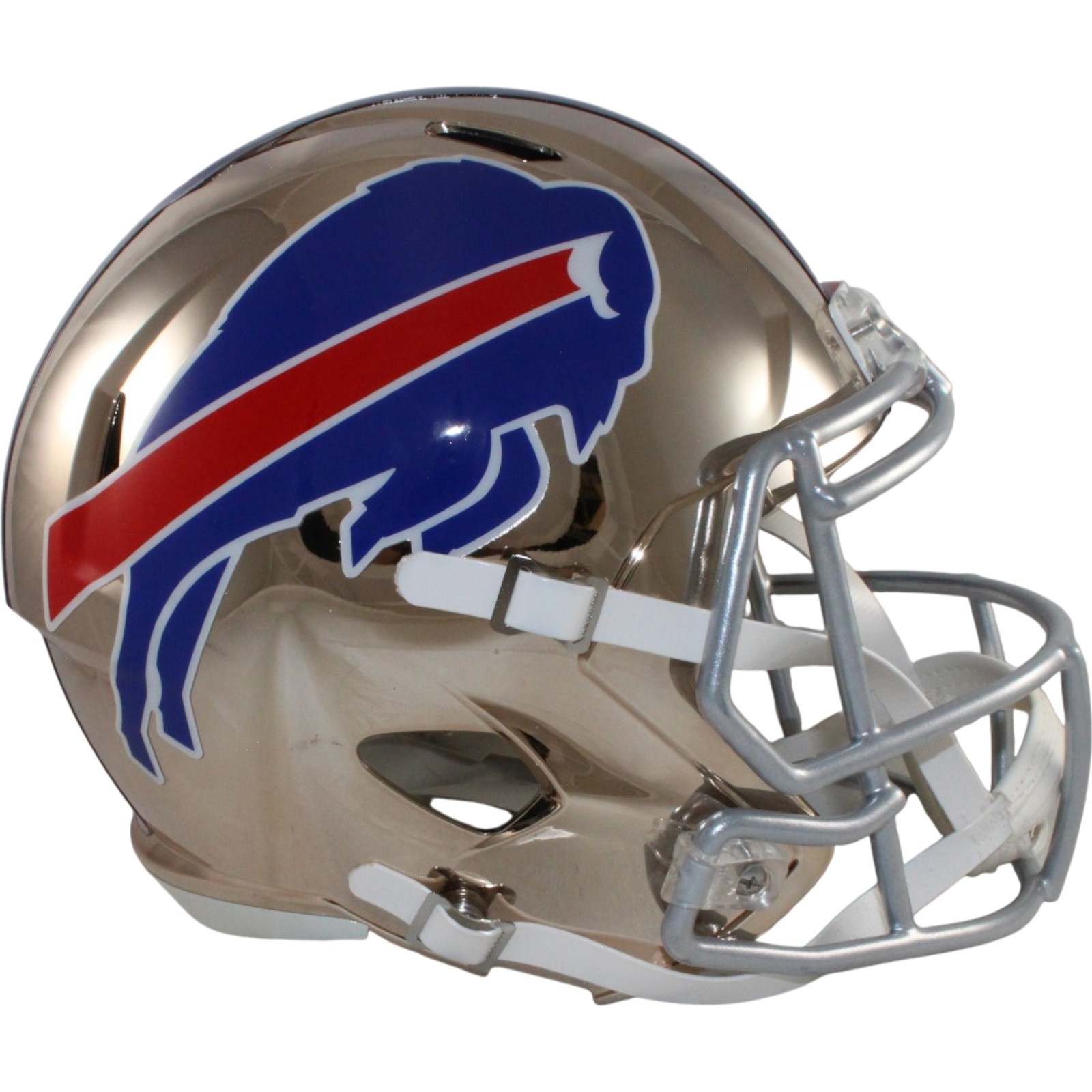 Buffalo Bills Full Size Replica Chrome Helmet Riddell New In Box 26735 1 Buffalo Bills Full Size Replica Chrome Helmet Riddell New In Box 26735