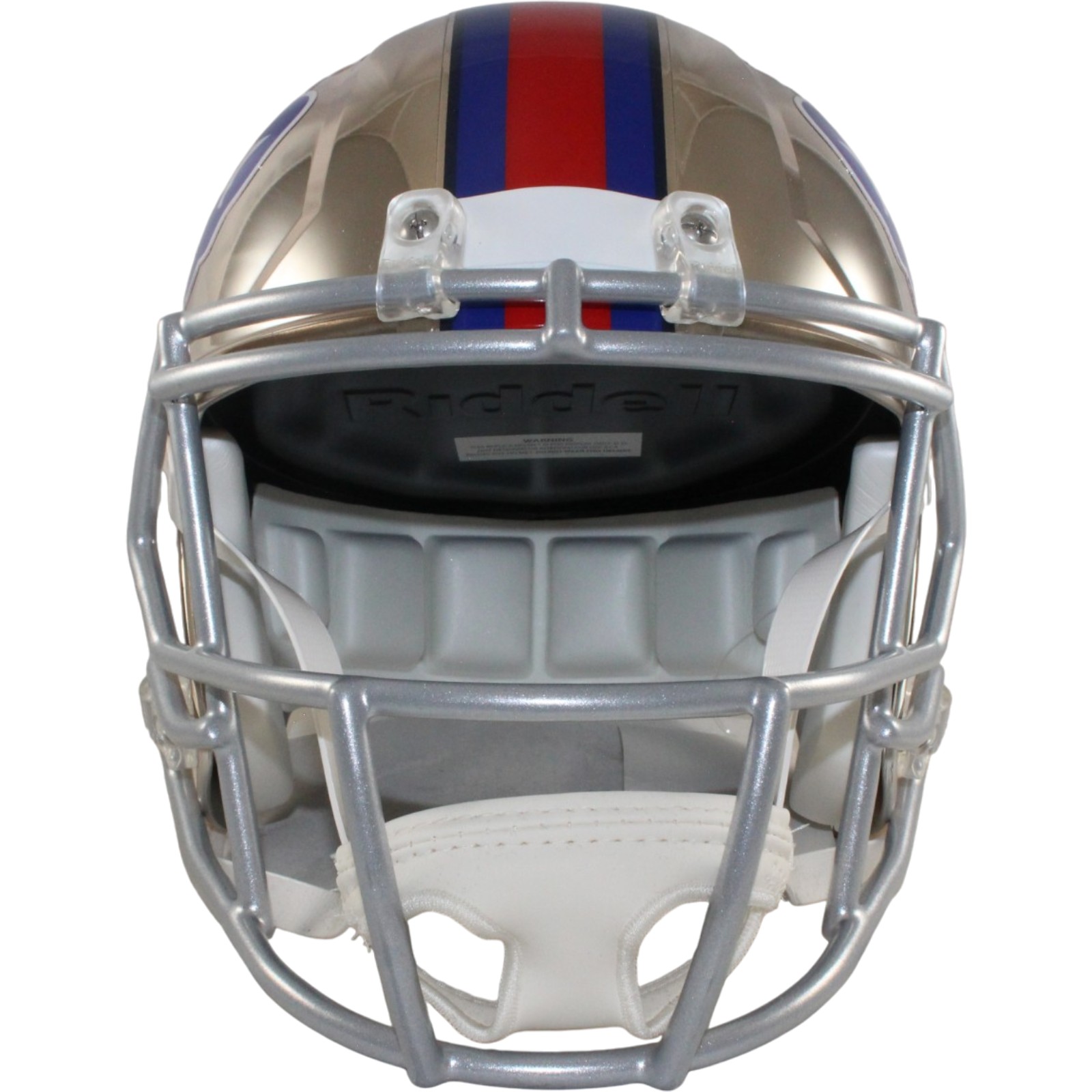 Buffalo Bills Full Size Replica Chrome Helmet Riddell New In Box 26735